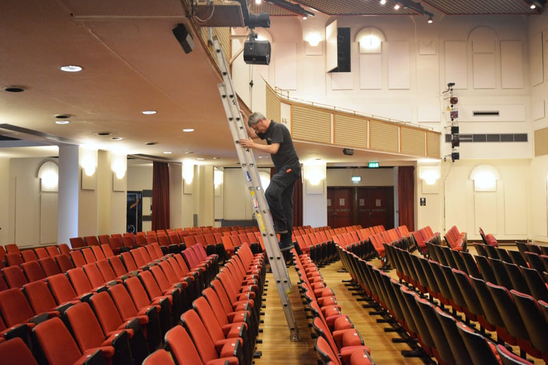 The White Rock Theatre in Hastings getting ready to reopen to the public again. SUS-210408-151746001