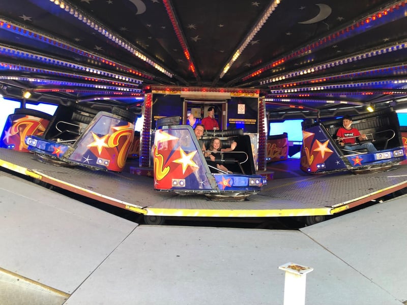 Going for a spin on the waltzers