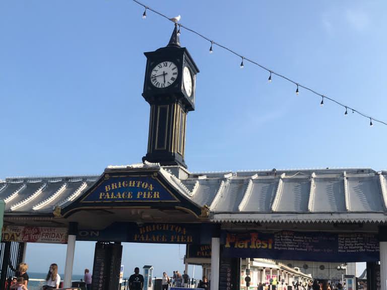 Time to go home after a busy day on Brighton Palace Pier