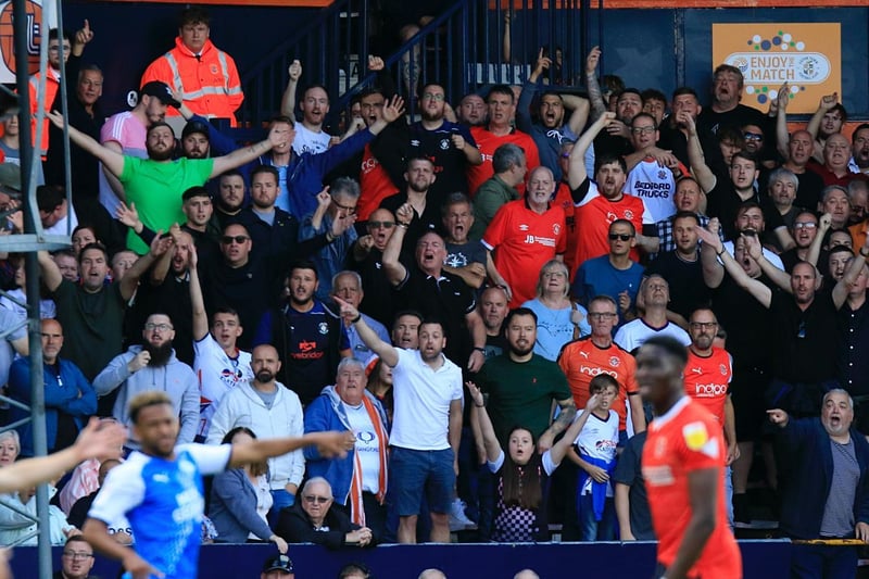 The 10,000 inside Kenilworth Road create a superb atmosphere at the weekend.