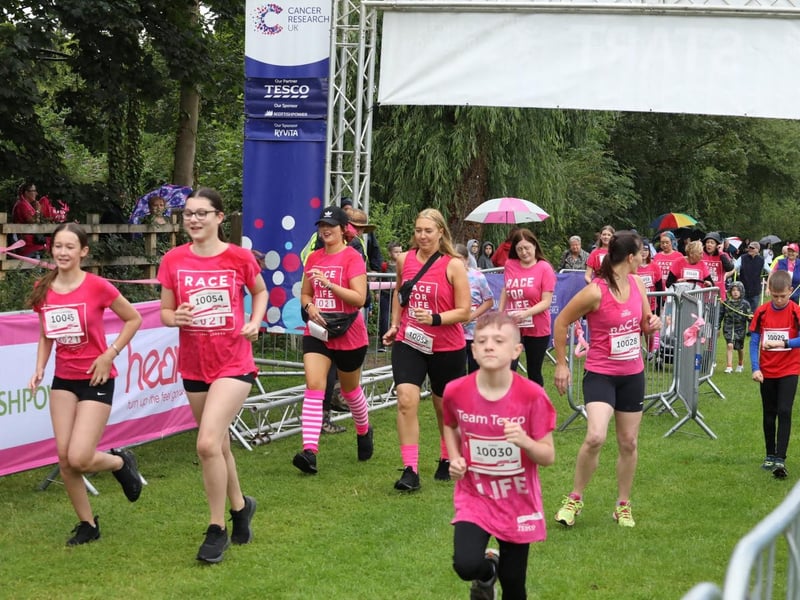 Making a start on their 5k run