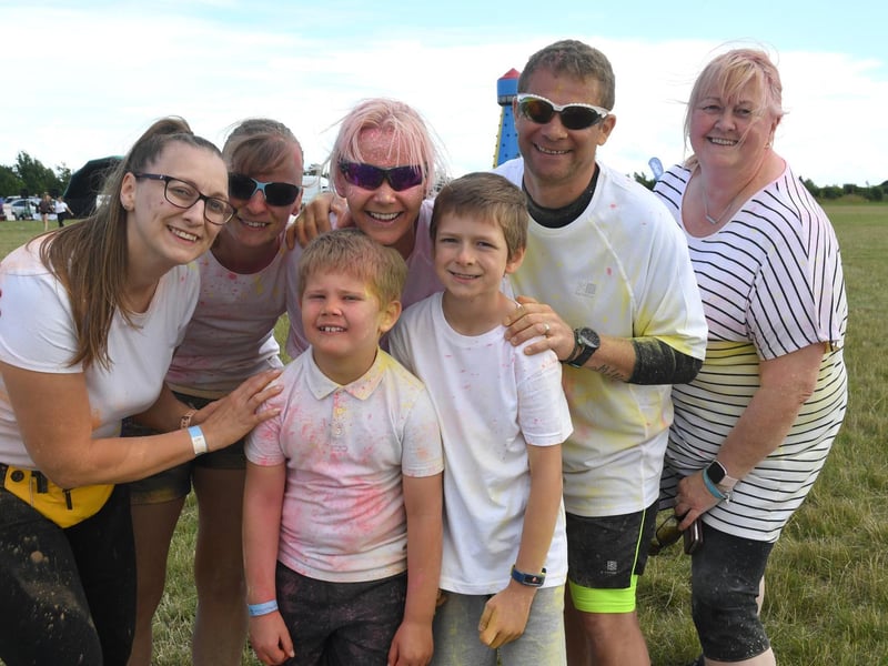 Rainbow runners at the East Coast Fitness Festival.