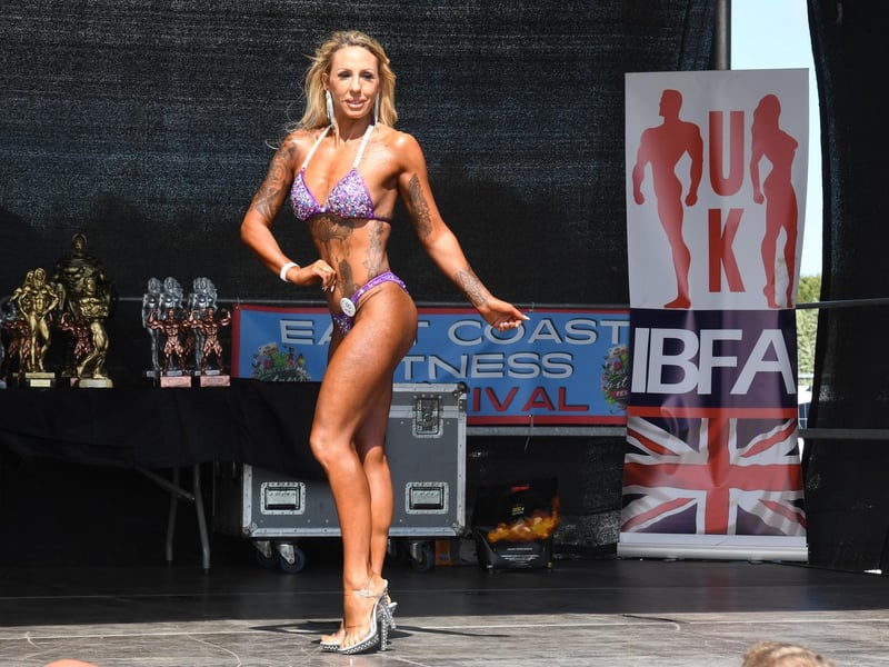 Body building competitions were part of the fun at the East Coast Fitness Festival.