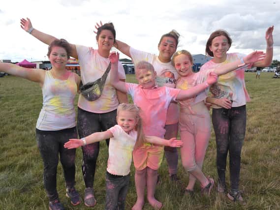 A colour run was a popular event for families.