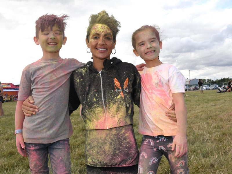 Dani Ellis with Reuben Ellis 7 and Harper Ellis 7 of Skegness.
