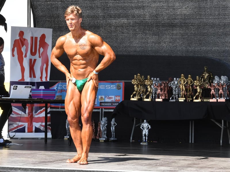 Body builders came from all over the country to take part in the day.