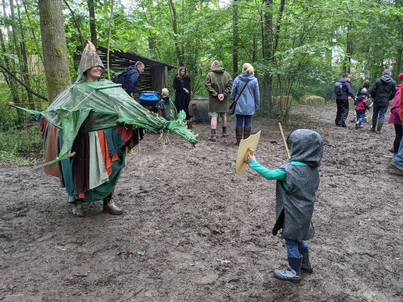 Crowds enjoyed the Loxwood Joust despite the mud