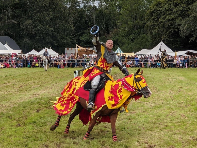 Crowds enjoyed the Loxwood Joust despite the mud