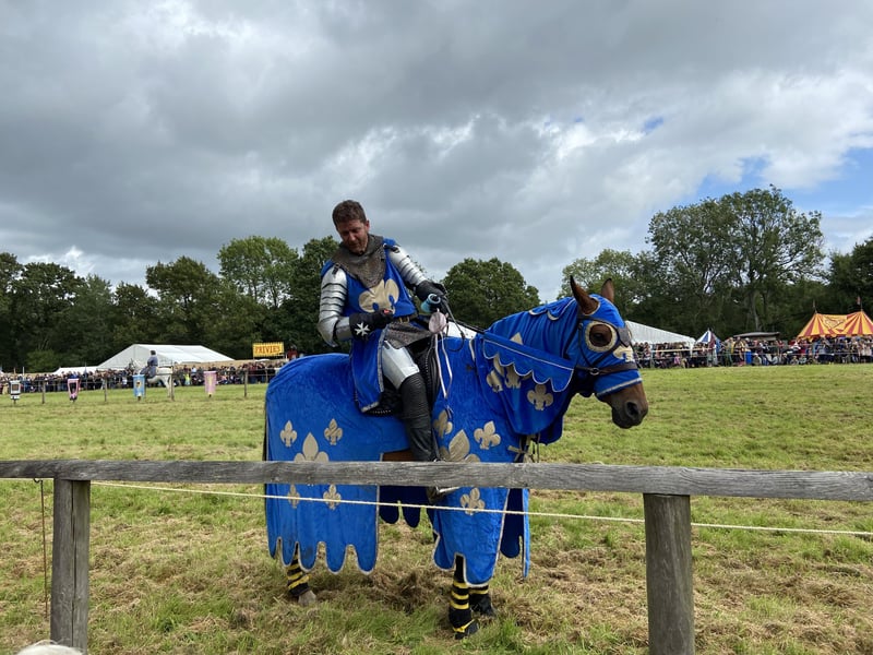 Crowds enjoyed the Loxwood Joust despite the mud