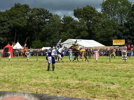 Crowds enjoyed the Loxwood Joust despite the mud
