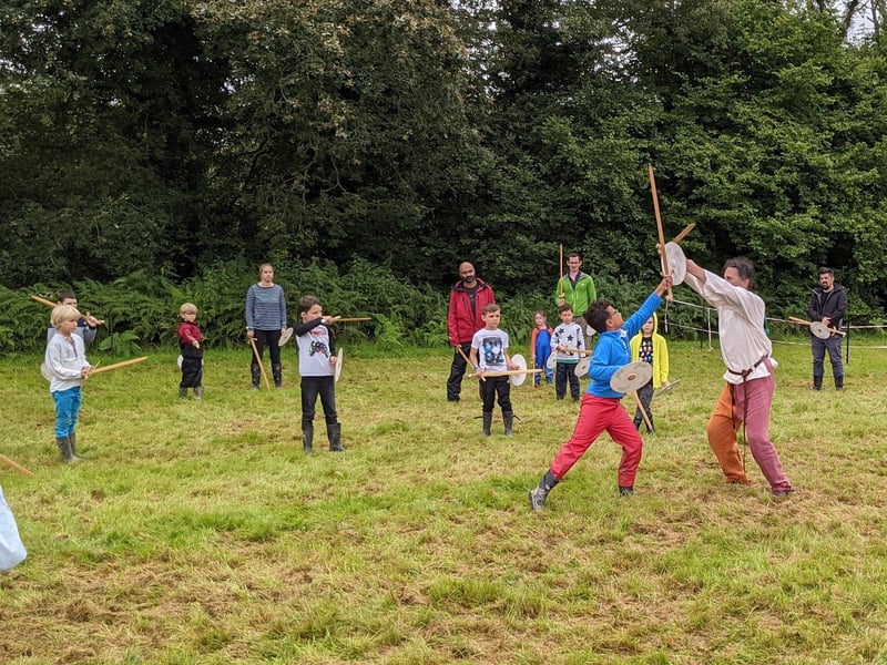 Crowds enjoyed the Loxwood Joust despite the mud