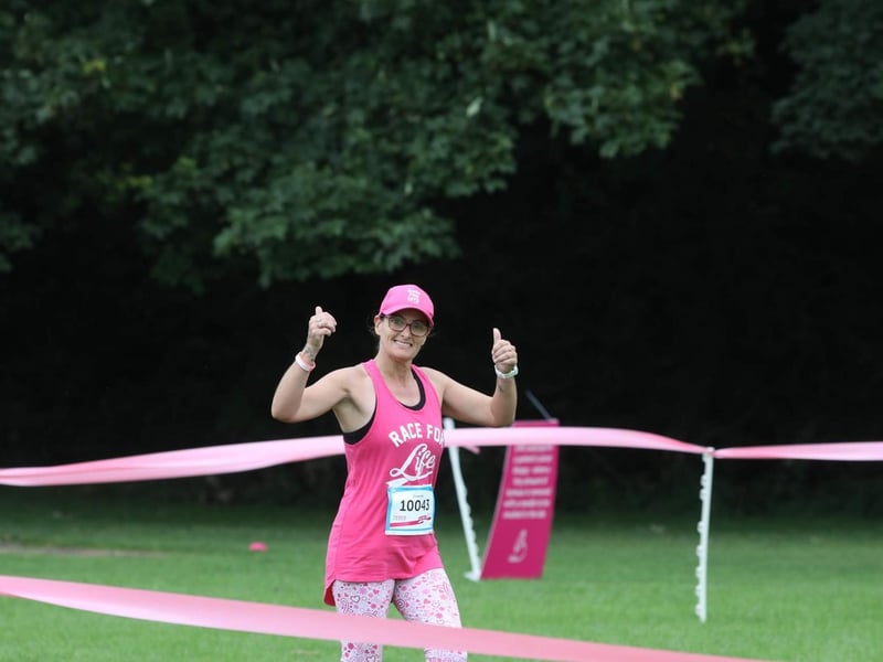 Leading lady - the first female runner in the 10k