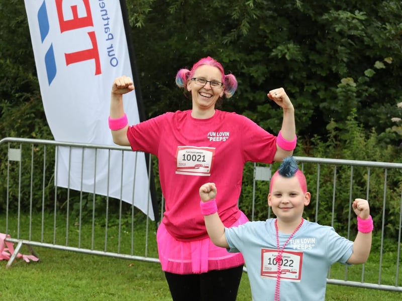 Dressed for action in the 5k race