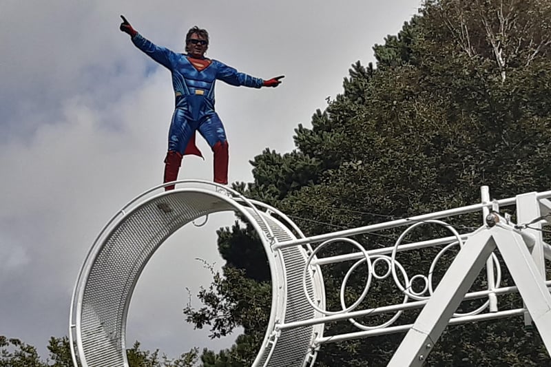 Superman on the vander space wheel