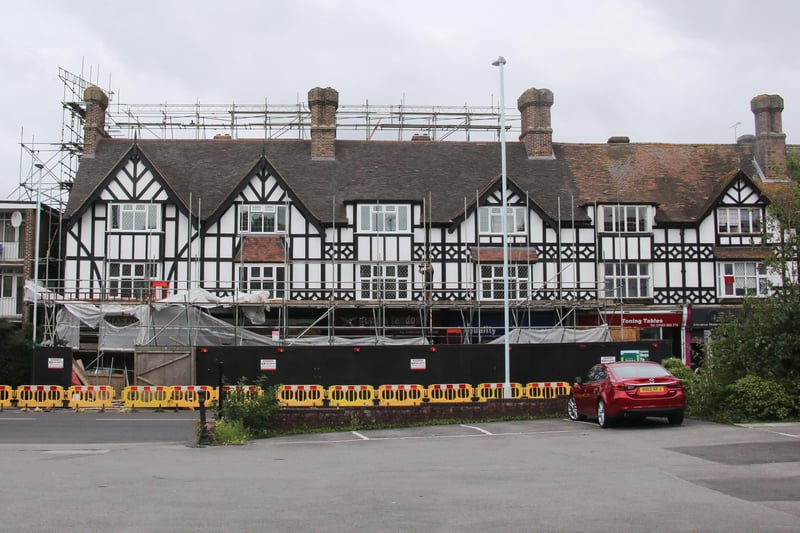 Flats and shops opposite The Thomas A Becket pub in Worthing have been rebuilt following a fire in 2018Flats and shops opposite The Thomas A Becket pub in Worthing have been rebuilt following a fire in 2018