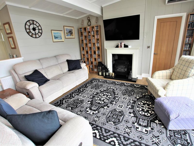 The lodge at Langtoft Lakes