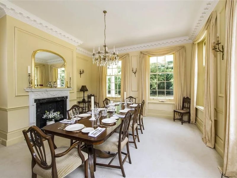 The dining room
