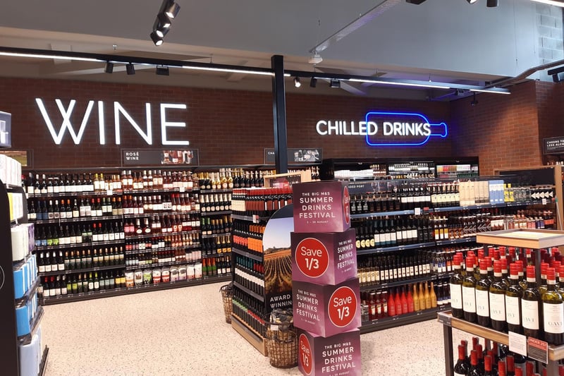 The store has a large section from where customers can buy chilled drinks so they can drink them cold as soon as they get them home.
