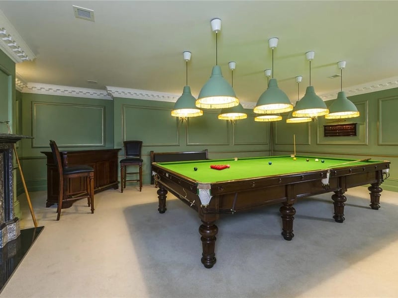 The billiards room