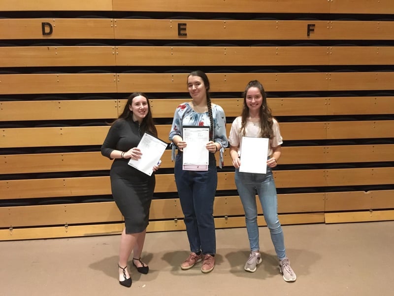 Louise Holyhead, Jolanta Kirchner and Bethany Oram