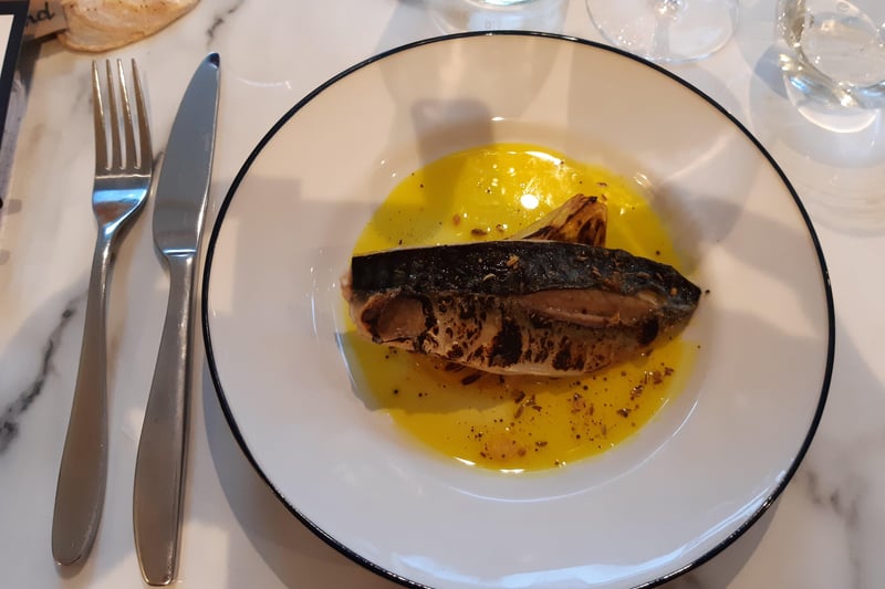 Sussex coast mackerel, turmeric butter, fennel and panch phoron