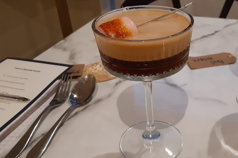 Espresso martini with marshmallow