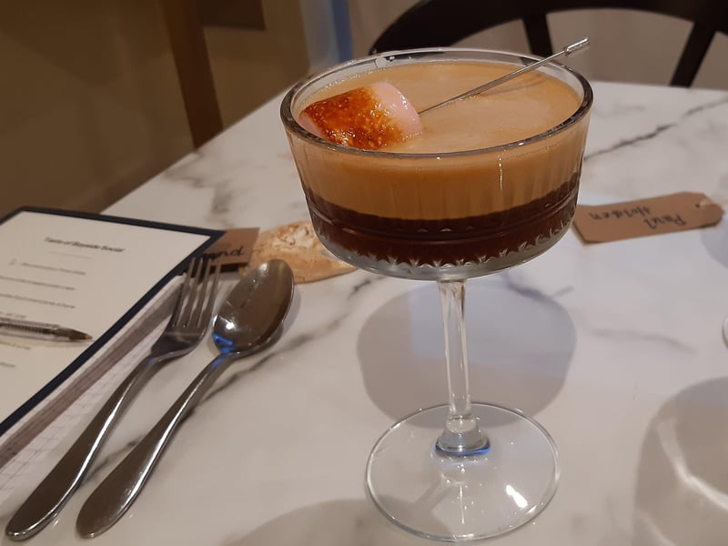 Espresso martini with marshmallow