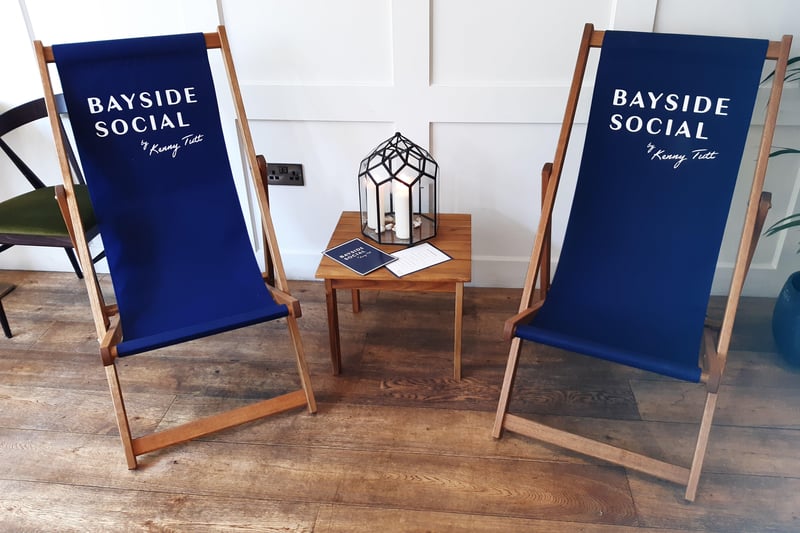 Deckchairs will feature at Bayside Social, perfect for the beach-side location