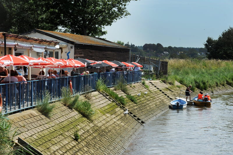 Enjoy a spot of lunch with riverside views.