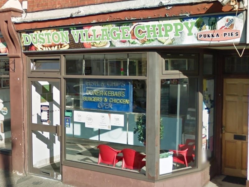 Duston Village Chippy; Main Road, Duston NN5 6JF; inspected January 14, 2020
