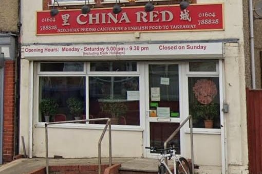 China Red; Broadway, NN3 2PU; inspected March 11, 2020