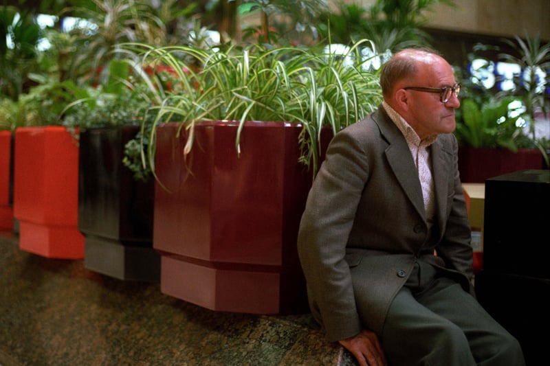 Do you recognise the gentleman taking a break next to the Queensgate planters?