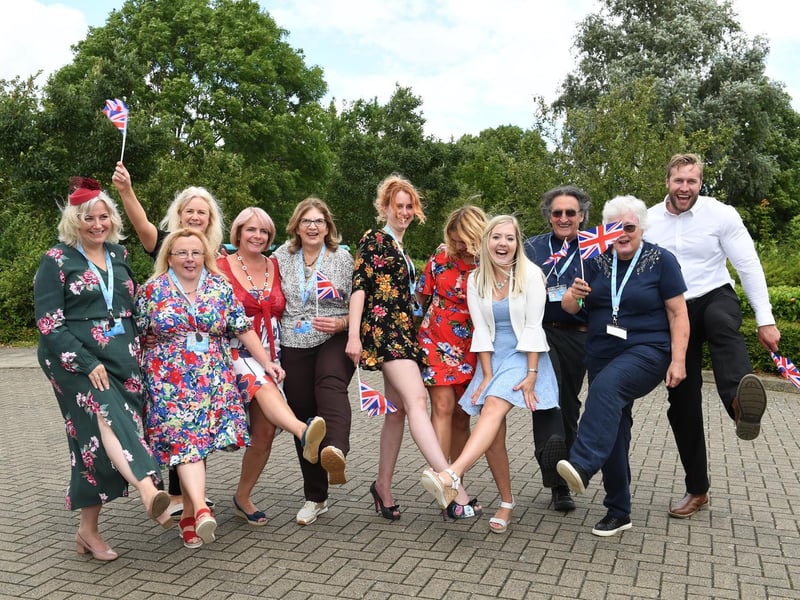 The volunteers and staff were in the mood for celebration