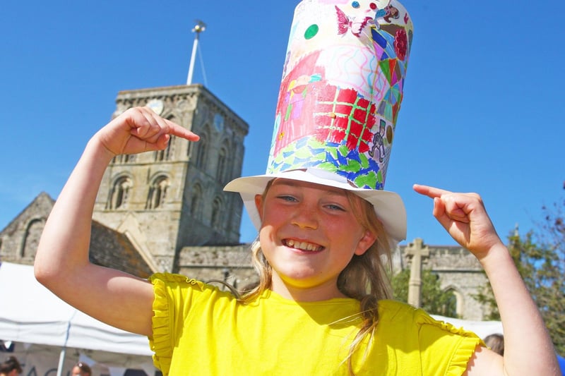 Ella Robinson aged nine, hat competition winner. Photo by Derek Martin Photography.