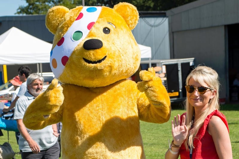Children in Need mascot Pudsey Bear... and friend!