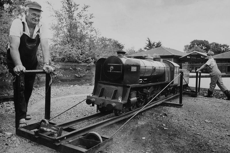 'Henry' the train at Ferry Meadows pictured in 1990.
