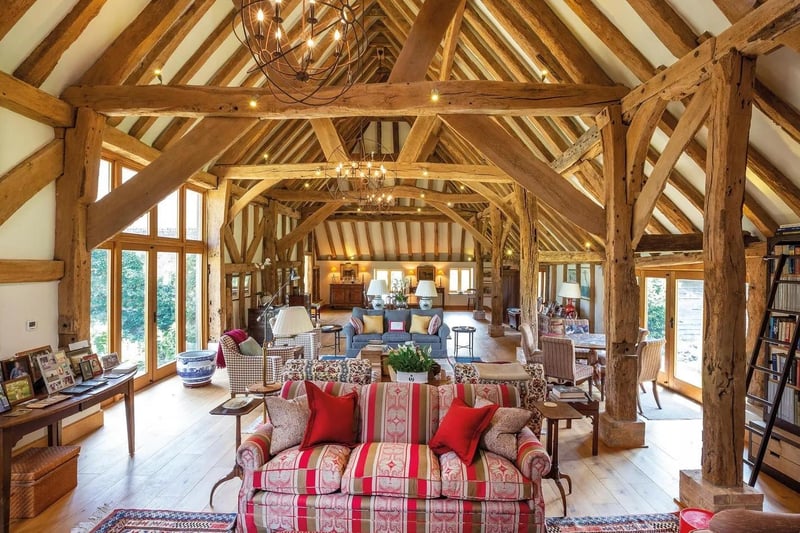 The drawing room of the barn conversion