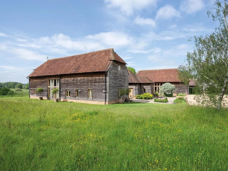 A view of the main barn