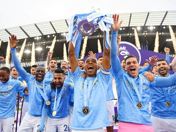 Man City lift the title last season / Picture: Getty