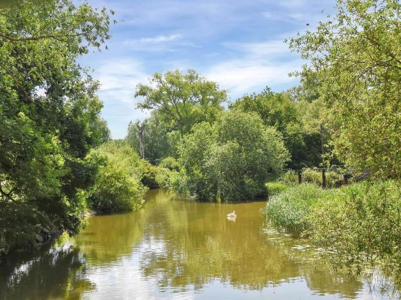A Northamptonshire five-bedroom home home complete with more than an acre of land, a mooring and a fishing rights is on the market.
(Listed by Sharman Quinney and marketed by Rightmove).