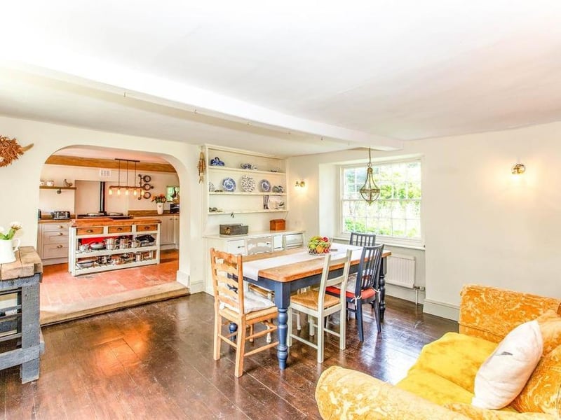 A Northamptonshire five-bedroom home home complete with more than an acre of land, a mooring and a fishing rights is on the market.
(Listed by Sharman Quinney and marketed by Rightmove).