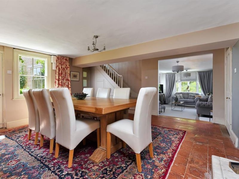 A Northamptonshire five-bedroom home home complete with more than an acre of land, a mooring and a fishing rights is on the market.
(Listed by Sharman Quinney and marketed by Rightmove).