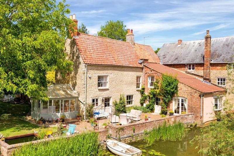 A Northamptonshire five-bedroom home home complete with more than an acre of land, a mooring and a fishing rights is on the market. 
(Listed by Sharman Quinney and marketed by Rightmove).