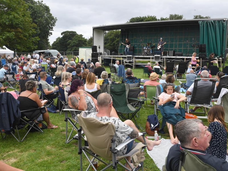 Bands on the Bank at Bateman's Bank in Wainfleet.