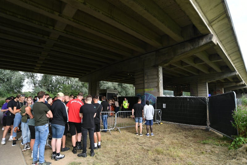 Mixology music event under the Nene Parkway bridge at Orton Mere. Pictures: David Lowndes