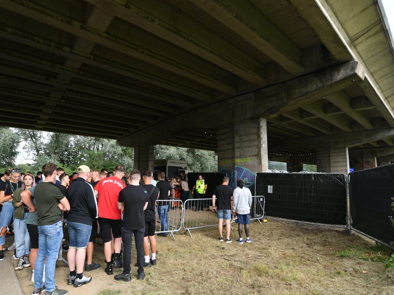 Mixology music event under the Nene Parkway bridge at Orton Mere. Pictures: David Lowndes