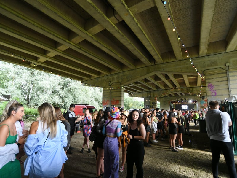 Mixology music event under the Nene Parkway bridge at Orton Mere. Pictures: David Lowndes