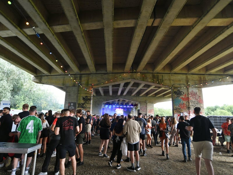 Mixology music event under the Nene Parkway bridge at Orton Mere. Pictures: David Lowndes