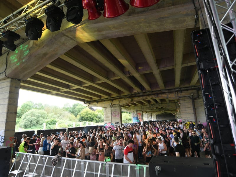 Mixology music event under the Nene Parkway bridge at Orton Mere. Pictures: David Lowndes