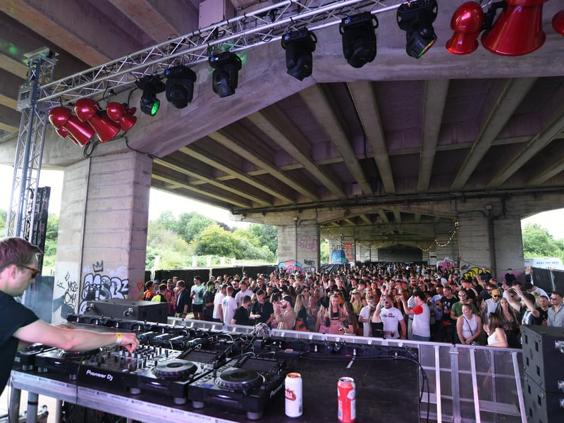 Mixology music event under the Nene Parkway bridge at Orton Mere. Pictures: David Lowndes